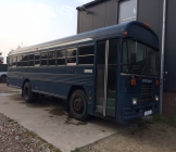 Bluebird amerikaanse schoolbus